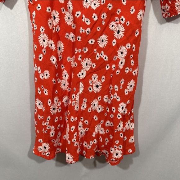 NWT $45 RIXO for Target [ 2 ] Floral Puff Sleeve Swing‎ Dress in Red Daisy - Picture 14 of 15
